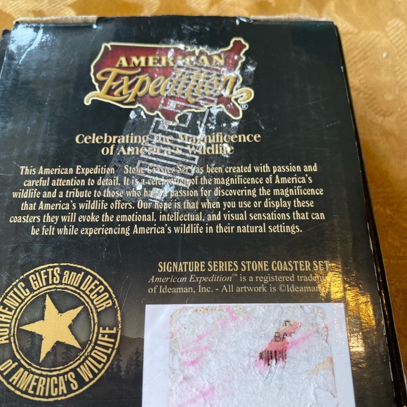 3 absorbent American Expedition stone Coasters. - Picture 4 of 4